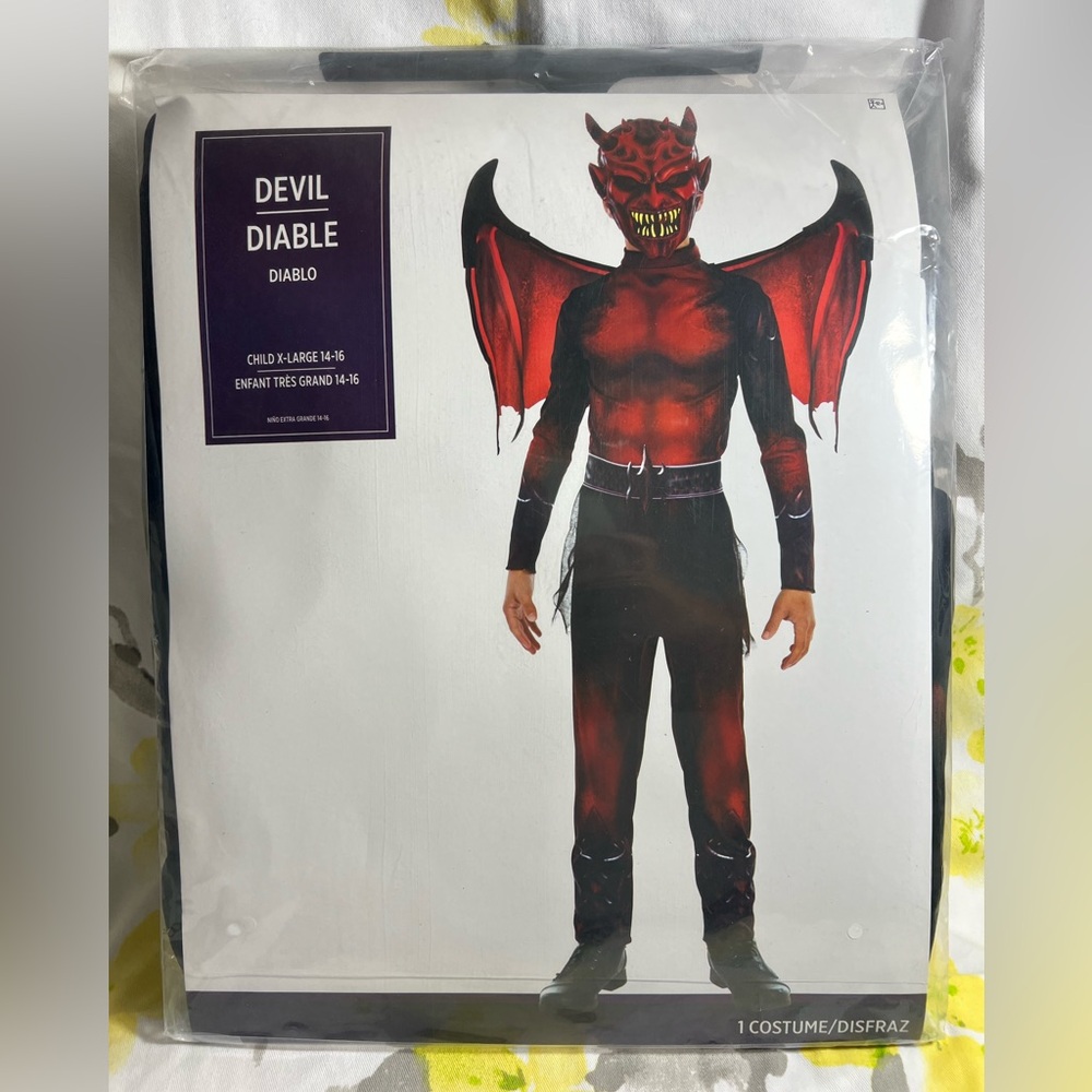 Kids Spooky Diablo Costume - Size XL (12+ years)